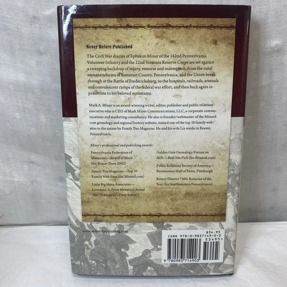 Well At This Time Civil War Saga Of Ephraim Miner Author‎ Signed HC/DJ PA